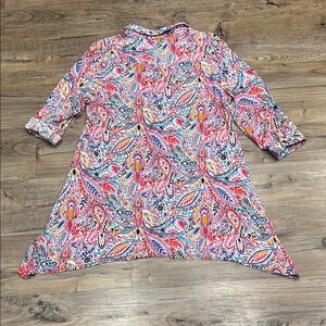 Cupio Multicolor Paisley Cape